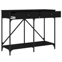 Wandtafel 100x39x78,5 cm bewerkt hout zwart - thumbnail