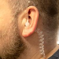 Alecto FRH-10 DUO hoofdtelefoon/headset In-ear Bosbes, Transparant - thumbnail