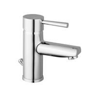 UNICORN ééngreepsmengkraan wastafel, chroom keramische schijven geluidsarme, verwisselbare 40 mm-cartouche met Eco-Click functie en kinderbeveiliging flexibele metalen aansluitslangen 400 mm - thumbnail