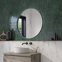 Ben Mimas ronde spiegel met LED verlichting en anti-condens Ø80cm mat zwart - thumbnail