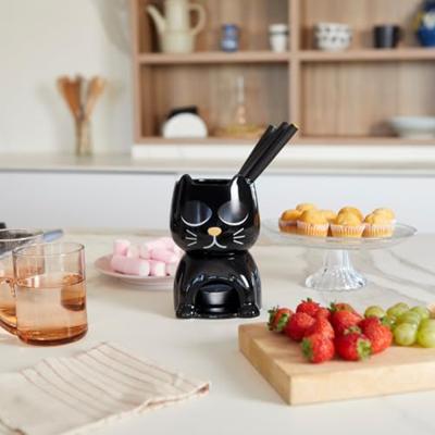 Warmtegevoelige kat fondueset Warmtegevoelige kat fondueset