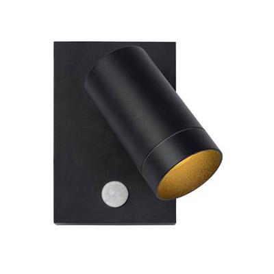 Lucide TAYLOR - Wandspot / Wandlamp Binnen/Buiten - 1xGU10 - IP54 - Bewegingssensor - Zwart Lucide TAYLOR - Wandspot / Wandlamp Binnen/Buiten - 1xGU10 - IP54 - Bewegingssensor - Zwart
