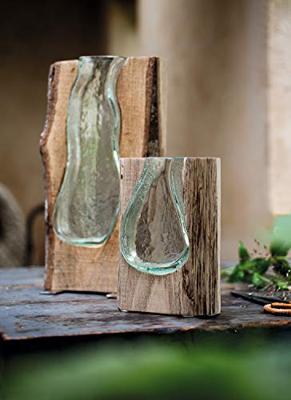 Leonardo Casolare Vaas met hout 20 cm Leonardo Casolare Vaas met hout 20 cm