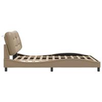 Bedframe met LED zonder matras "Hvar" cappuccino 160x200 cm - thumbnail