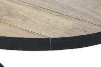 Hoofdtafel DKD Home Decor Natuurlijk Metaal Mangohout 130 x 70 x 45 cm - thumbnail