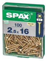 Schroefdoos SPAX Houten schroef Platte kop (2,5 x 16 mm) - thumbnail