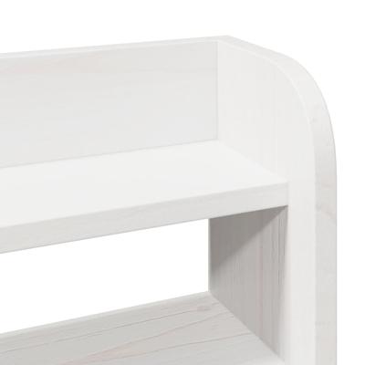 Bedframe met hoofdeinde zonder matras 200x200 cm wit