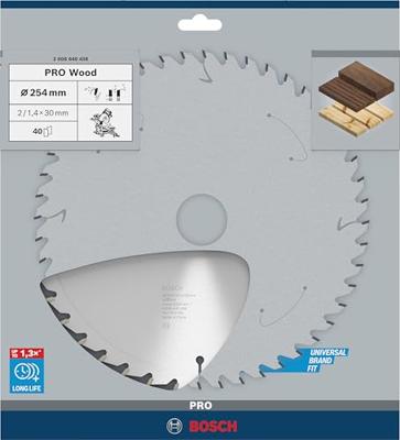 Bosch Accessories Optiline 2608640438 Hardmetaal-cirkelzaagblad 254 x 30 x 2 mm Aantal tanden: 40 1 stuk(s)