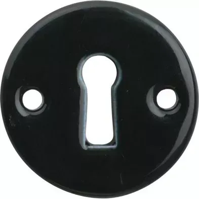 Sleutelrozet pors. Evelyne zwart