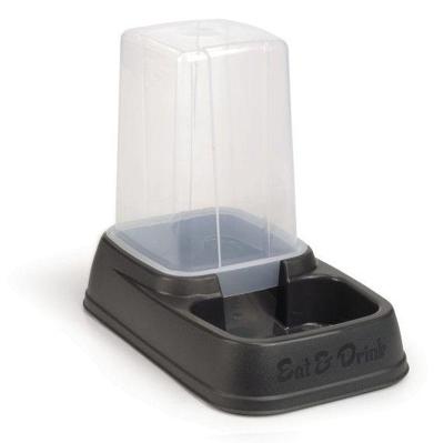 Eet-en drinkautomaat voor honden 3.7L antraciet