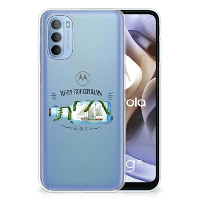 Motorola Moto G31 | G41 Telefoonhoesje met Naam Boho Bottle Motorola Moto G31 | G41 Telefoonhoesje met Naam Boho Bottle