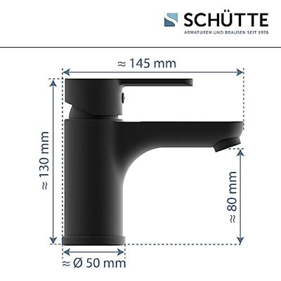 SCHÜTTE wastafelmengkraan denver matzwart