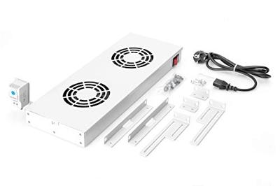 Digitus DN-19 FAN-2-HO-SW 19 inch 2 x Ventilator voor patchkast 1 HE Zwart