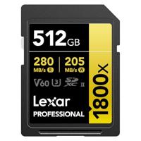 Lexar SDXC Professional 512GB BL 1800x UHS-II V60 gold - thumbnail
