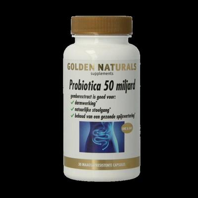 Golden Naturals Probiotica Strong 50 Miljard 30Capsules