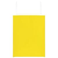 VidaXL Papieren zakken 50 st met hengsels 32x22x28 cm geel - thumbnail