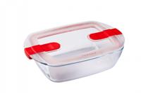 Pyrex schaal met deksel 2,5l 28x20x8cm - thumbnail