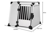 TRIXIE TRANSPORTBOX ALUMINIUM XL 94X93X87 CM - thumbnail