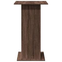 Bartafel met opbergruimte 60x60x102 cm hout bruin eikenkleur - thumbnail
