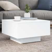 Salontafel met LED-verlichting 55x55x31 cm wit - thumbnail