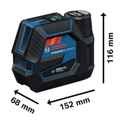 Bosch Blauw GCL 12V-50-22 CG Professional Lijnlaser | 4x batterij 1,5V LR6 (AA) | In Tas + Statief BT 150 - 0601066S01 Bosch Blauw GCL 12V-50-22 CG Professional Lijnlaser | 4x batterij 1,5V LR6 (AA) | In Tas + Statief BT 150 - 0601066S01