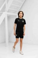 PUMA Marokko Trainingsshirt 2024-2026 Kids Zwart Zilver - thumbnail