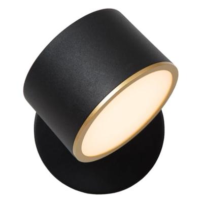 Lucide GIAN - Wandlamp - LED Dimb. - 1x9W 2700K - Zwart