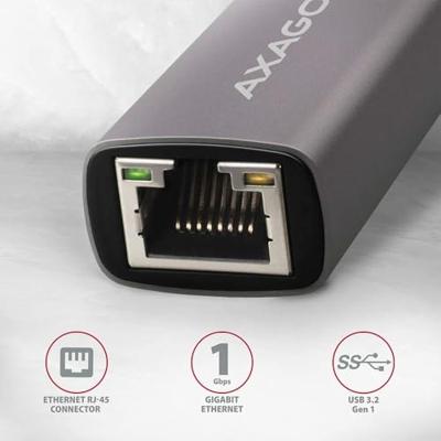 AXAGON ADE-TRC Netwerkadapter 1000 MBit/s LAN (10/100/1000 MBit/s), USB-C 3.1 Gen 1 - thumbnail