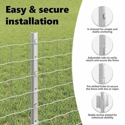 VidaXL Afrasteringspaal 5 pcs zilver 60 cm staal