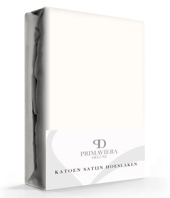 Primaviera Deluxe Satijnen Hoeslaken Creme 180 x 210 cm