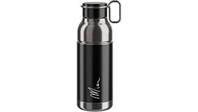 ELITE bidon "mia inox" bottle mia inox 650ml black/silver