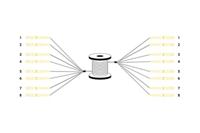 Digitus DK-2A338U100BK-BBB Glasvezel Optische vezel Aansluitkabel 100 m Zwart [8x LC-/UPC-stekker - 8x LC-/UPC-stekker] 9/125 µ Singlemode OS2 - thumbnail