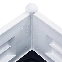 VidaXL Plantenbak verhoogd 100x43x35 cm pp wit - thumbnail