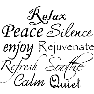 Relax - Muursticker Relax - Muursticker