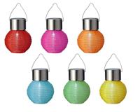Solar lantaarn nylon Ø7xH9.5cm - thumbnail