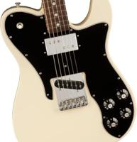 Fender American Vintage II 1977 Telecaster Custom Olympic White RW elektrische gitaar met koffer - thumbnail