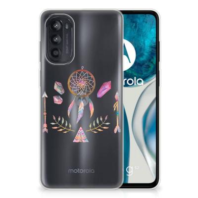 Motorola Moto G52/G82 Telefoonhoesje met Naam Boho Dreamcatcher Motorola Moto G52/G82 Telefoonhoesje met Naam Boho Dreamcatcher