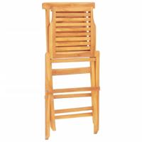 Tuinstoelen inklapbaar 2 st 47x63x90 cm massief teakhout - thumbnail