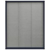 VidaXL Raamhor plissé 60x80 cm aluminium antracietkleurig - thumbnail