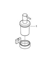 GROHE Essentials Cube Zeepdispenser - 160ml - met houder - wandmontage - chroom 40756001 - thumbnail