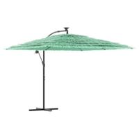 VidaXL Parasol met stalen paal 290x290x238 cm groen - thumbnail