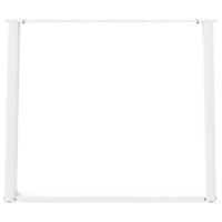 Eettafelpoten 2 st U-vormig 100x(72-73) cm staal wit - thumbnail