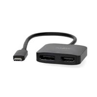 Nedis USB-C™ Adapter | USB 3.2 Gen 1 | USB-C™ Male | DisplayPort Female / HDMI™ Output | 8K@30Hz | 0.20 m | Rond | Vernikkeld | Zwart | Doos - - thumbnail
