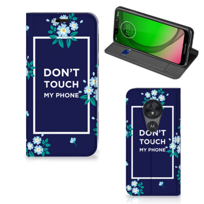 Motorola Moto G7 Play Design Case Flowers Blue DTMP Motorola Moto G7 Play Design Case Flowers Blue DTMP