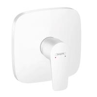 Hansgrohe Talis E ééngreeps douchemengkraan afbouwdeel, mat wit - thumbnail