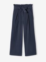 Broek van katoenen hydrofiel voor meisjes JONEN inktblauw - thumbnail