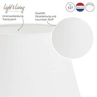 Light & Living Drum Lampenkap Polycotton - Wit - 45x35x25cm - thumbnail