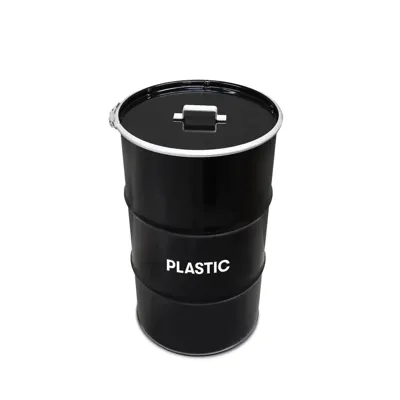 Olievat prullenbak 120L - Plastic - Met handvat deksel