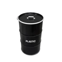 Olievat prullenbak 120L - Plastic - Met handvat deksel - thumbnail