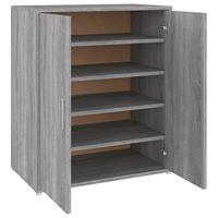 Schoenenkast 60x35x70 cm bewerkt hout grijs sonoma eikenkleurig - thumbnail
